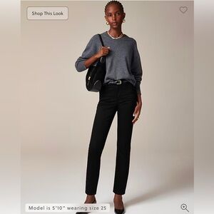 NWT J Crew Black Slim fit mid rise jeans size 30 CC545